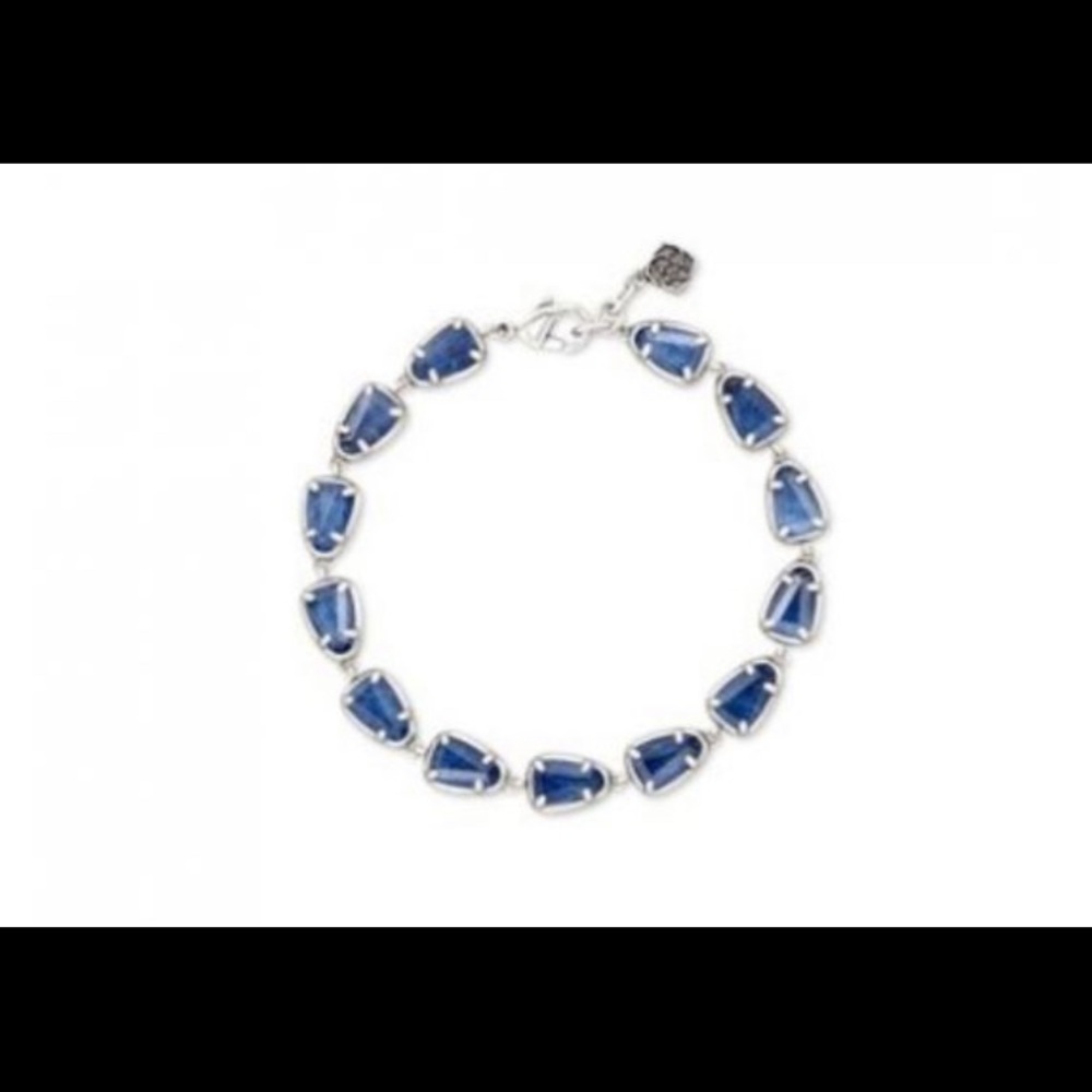 Kendra Scott Susanna Silver Bracelet Navy Wood